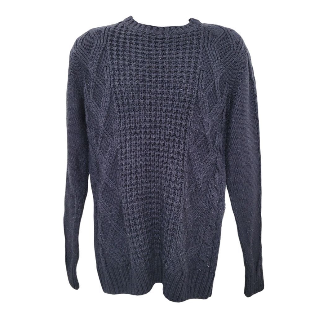 Weather Proof Vintage Navy Blue Sweater Size: M